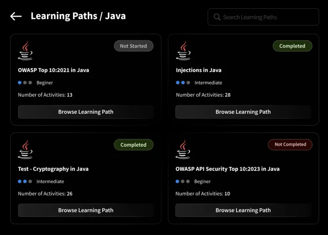 Adaptive learning paths