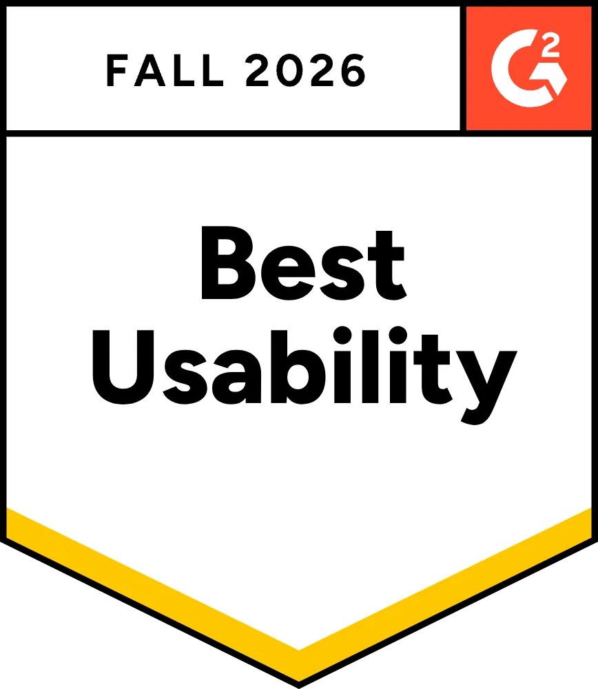 G2 Best Usability Fall 2026