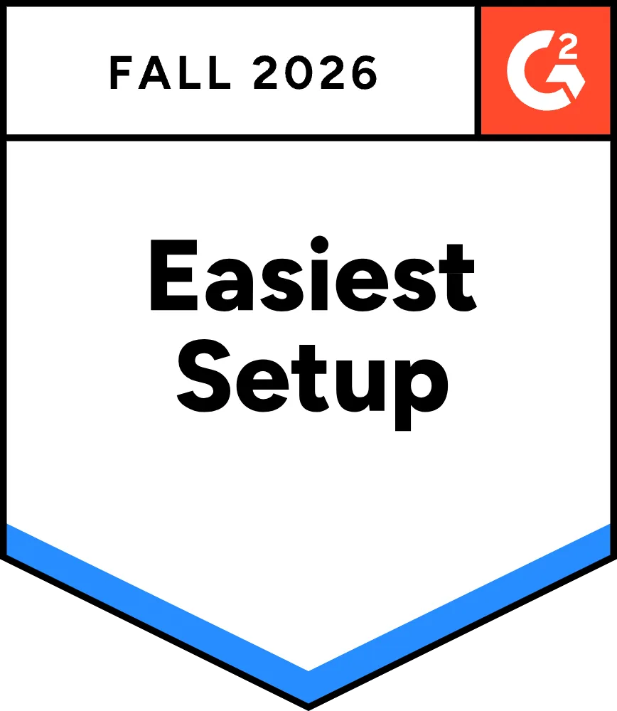 G2 Easiest Setup Fall 2026