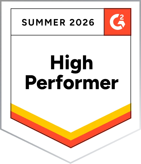 G2 High Performer Summer 2026