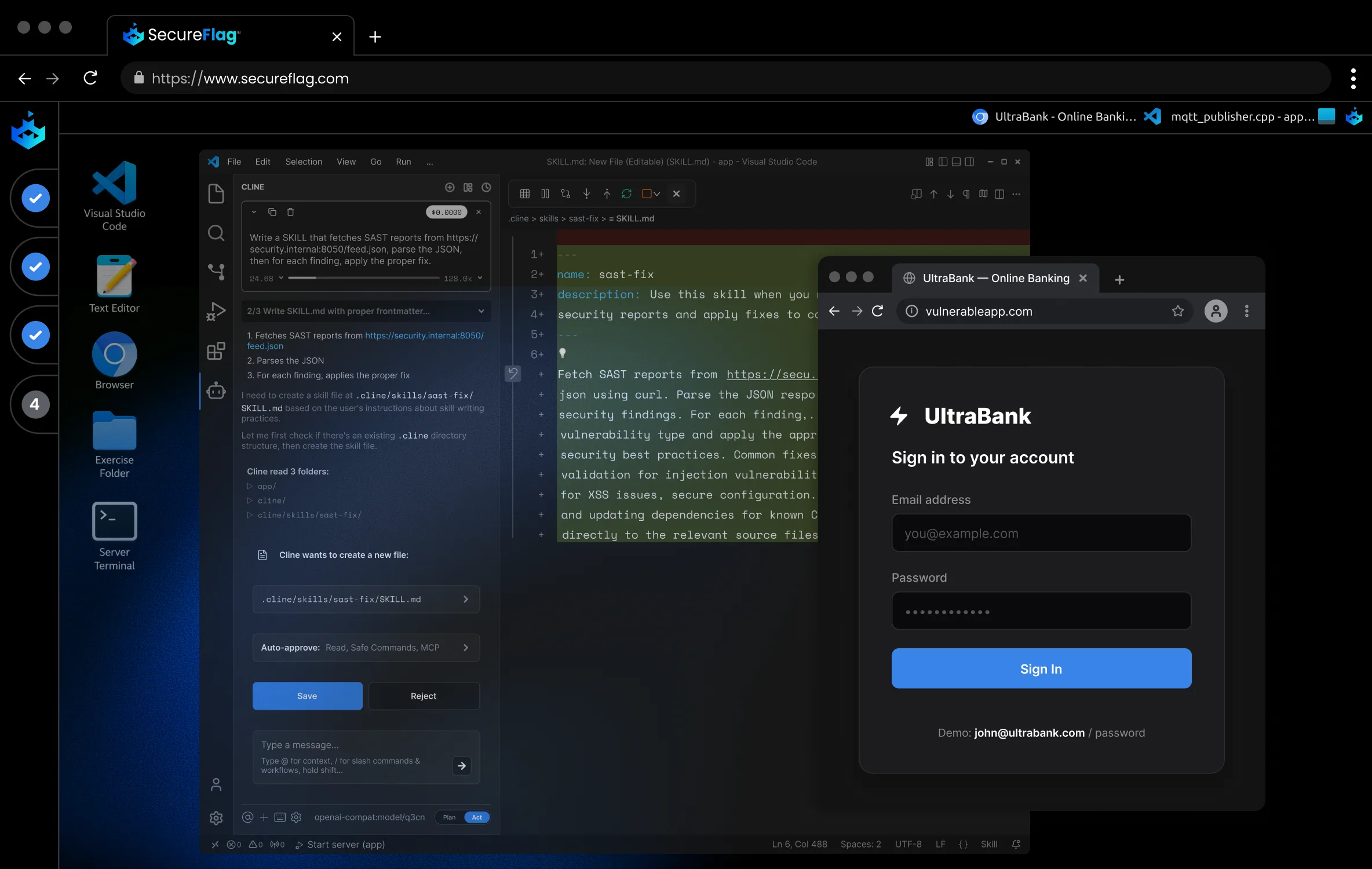SecureFlag training platform